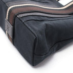 Hermes Tote Troca Horizontal PM Black Canvas Leather — view 7