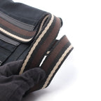 Hermes Tote Troca Horizontal PM Black Canvas Leather — view 8