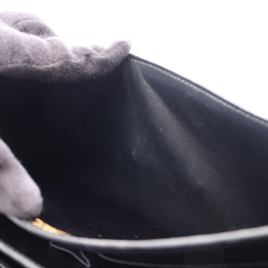 Hermes Shoulder Bag Fonsbell Black Calf — view 8