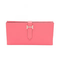 Hermes Bifold Wallet Bearn Souffle Rose Azalea