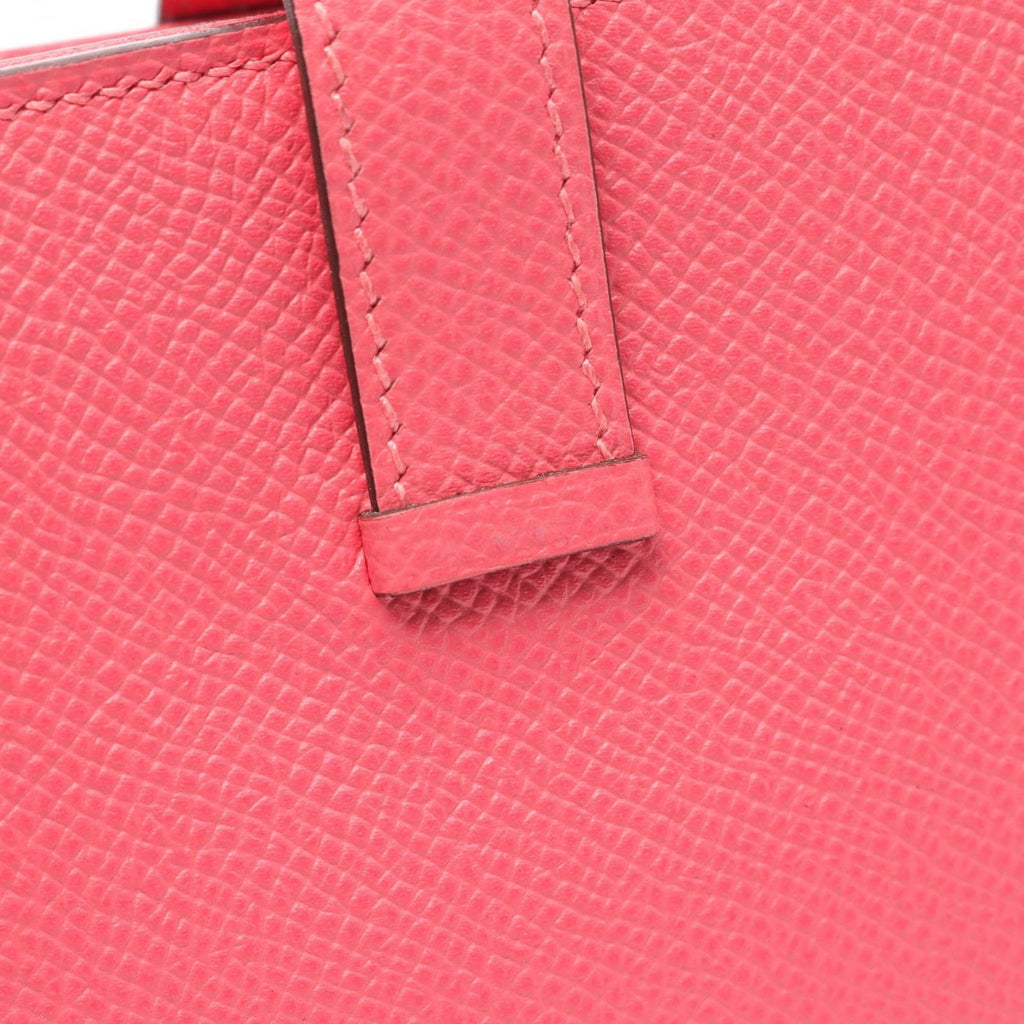 Hermes Bifold Wallet Bearn Souffle Rose Azalea — view 8