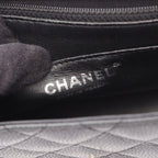 Chanel Shoulder Bag Mini Quilted Black Calf Mini Chain — view 4
