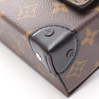 Louis Vuitton Shoulder Bag Steamer Wearable Wallet Noir Canvas Leather — view 5