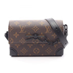 Louis Vuitton Shoulder Bag Steamer Wearable Wallet Noir Canvas Leather