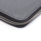 Hermes Round Wallet Azap Long Silk in Black Leather Calf in — view 8