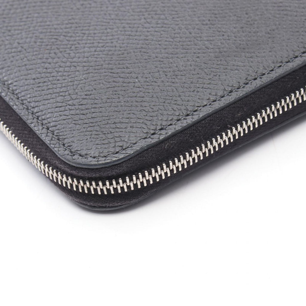 Hermes Round Wallet Azap Long Silk in Black Leather Calf in — view 9