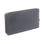Hermes Round Wallet Azap Long Silk in Black Leather Calf in — view 2