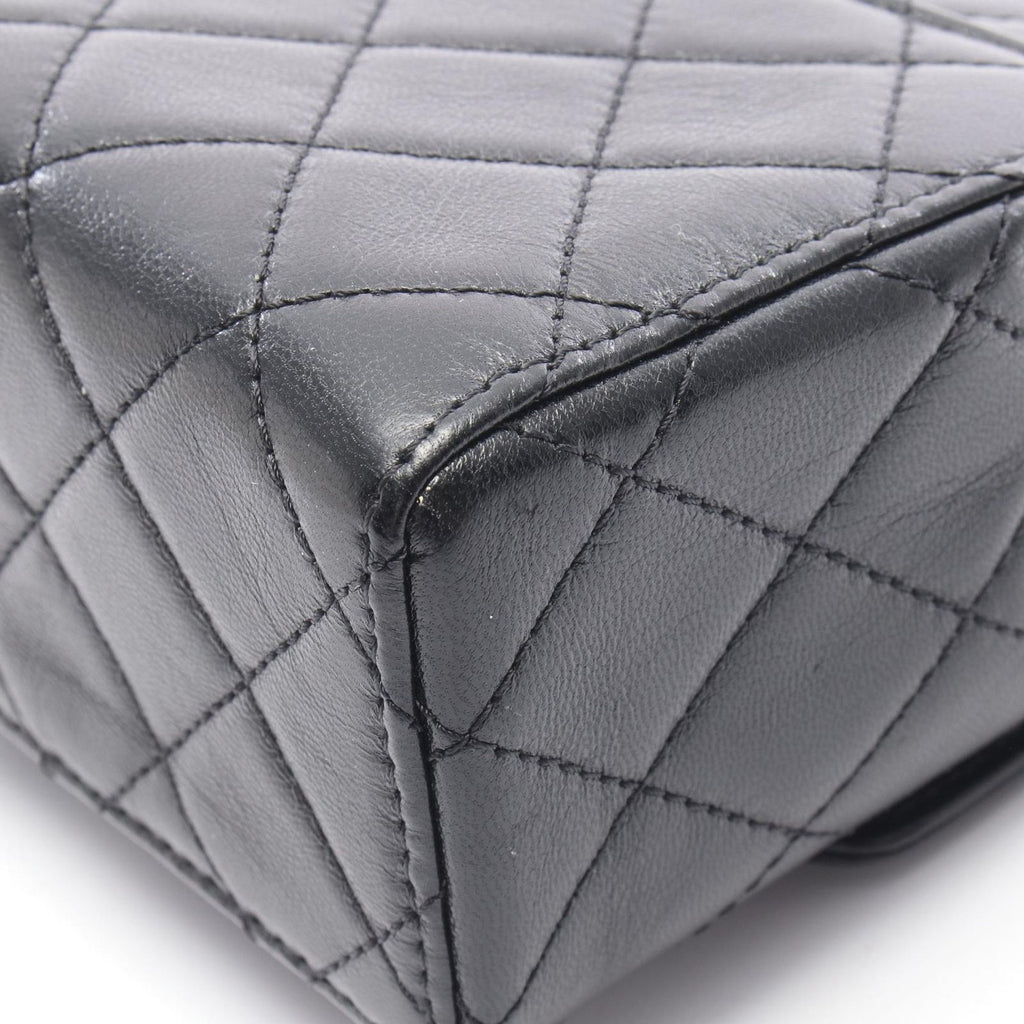Chanel Shoulder Bag Quilted Small Flap Black Leather Chain — view 9