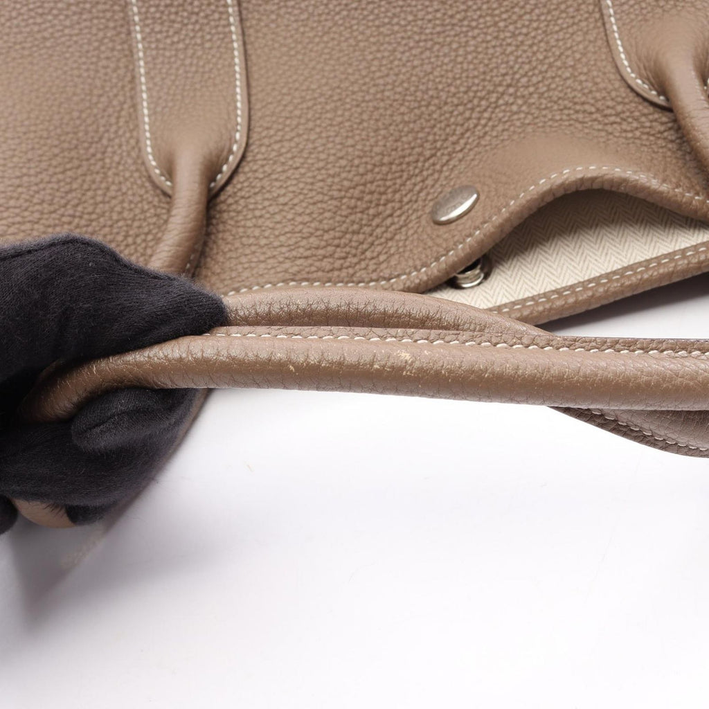 Hermes Tote Garden Party PM Etoupe Leather — view 6
