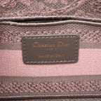 Dior Handbag Lady D-joy 2-Way Pink Gray Canvas — view 4