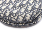 Dior Handbag Saddle Oblique Navy Canvas Leather — view 7