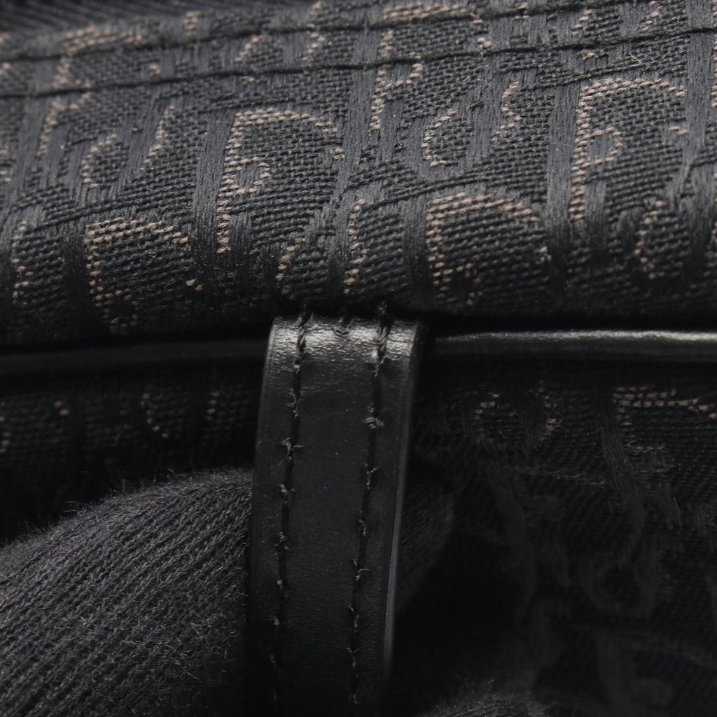Dior Handbag Street Chic Trotter Black Canvas Leather — view 9