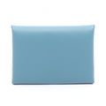 Hermes Coin Case Calvi Duo New Blue Jean Leather Calf