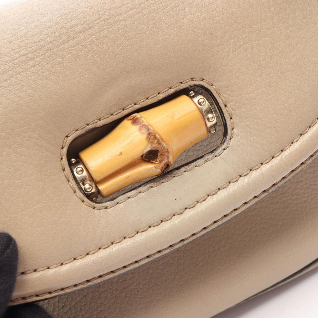 Gucci Handbag New Bambbu 2-Way Gray Leather Hand — view 7