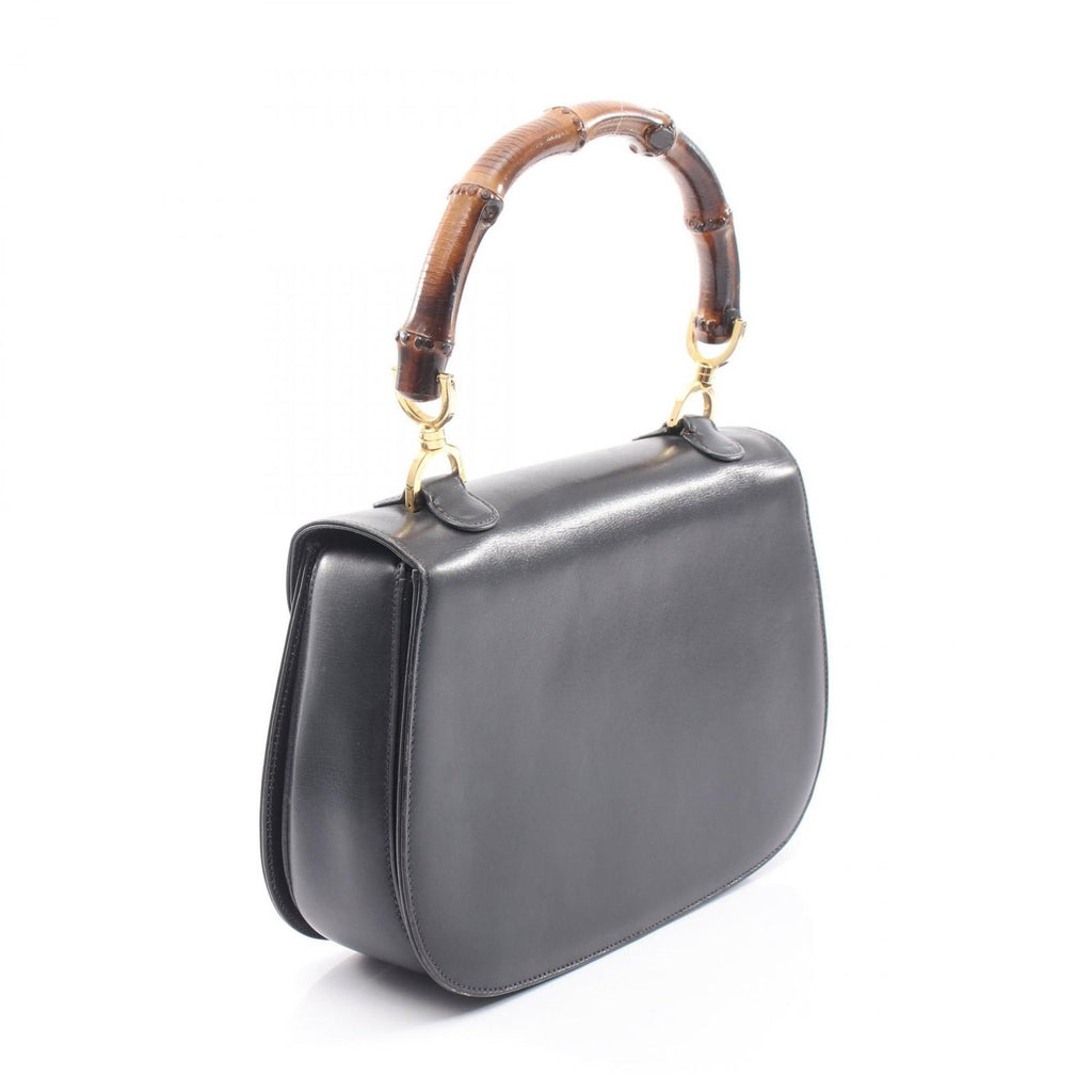 Gucci Handbag Vintage Bamboo 2-Way 000 46 Navy Leather Shoulder — view 2