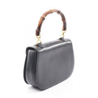 Gucci Handbag Vintage Bamboo 2-Way 000 46 Navy Leather Shoulder — view 2