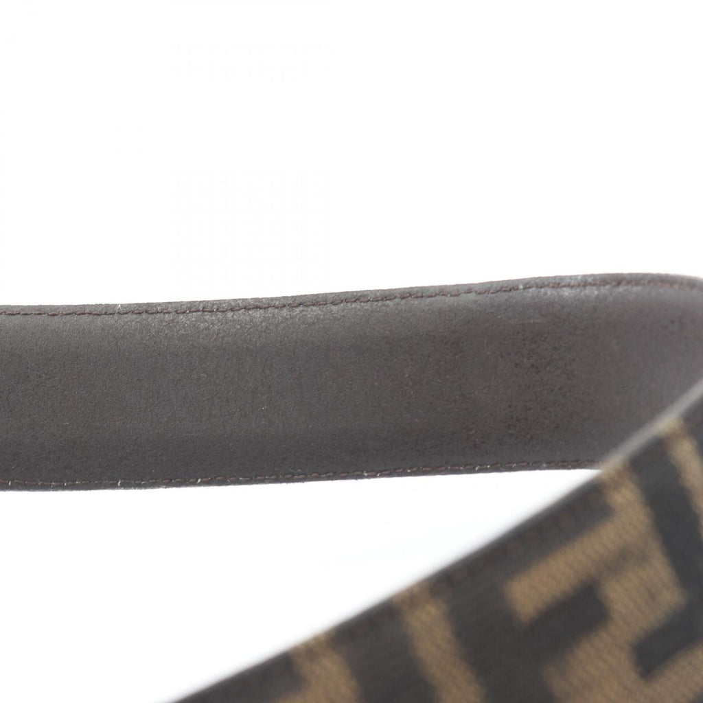 Fendi Belt Zucca Gold Canvas Leather — view 5