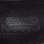 Chanel Shoulder Bag CC Logo Icon Motif Limited Dark Brown Leather Chain — view 4