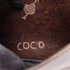 Chanel Shoulder Bag CC Logo Icon Motif Limited Dark Brown Leather Chain — view 6