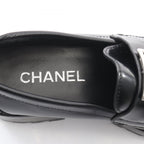 Chanel Loafers CC Logo Black Leather — view 5