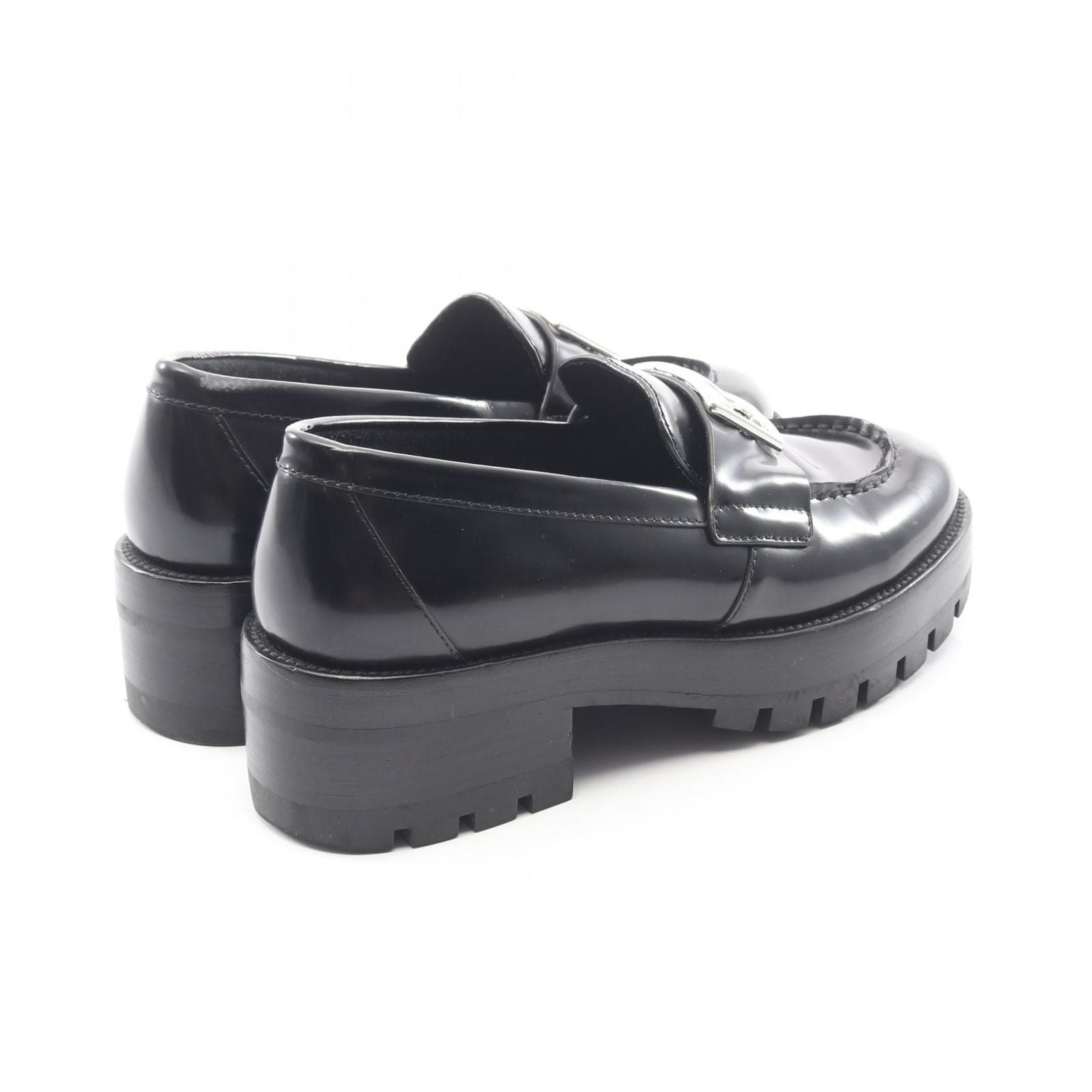 Chanel Loafers CC Logo Black Leather — view 2