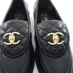 Chanel Loafers Quilted Turnlock Lambskin — view 7