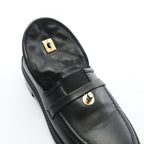 Chanel Loafers Quilted Turnlock Lambskin — view 9
