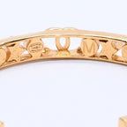 Chanel CC Logo Bangle Faux Pearl Gold Metal Rhinestone Bracelet — view 6