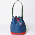 Louis Vuitton Epi Noe Tricolor Drawstring Shoulder Bag Toledo Blue Castilian