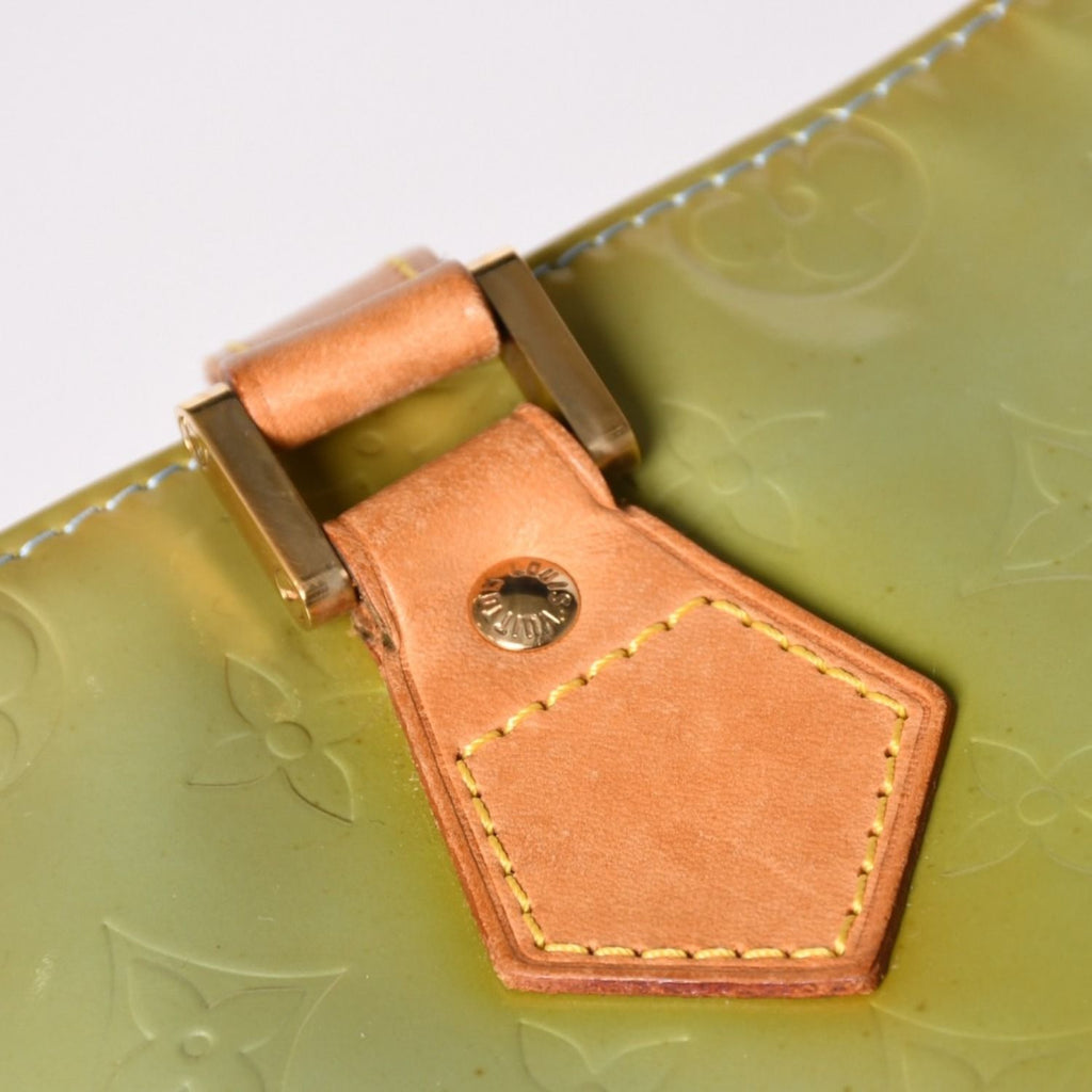Louis Vuitton Monogram Vernis Houston Green Handbag Gold — view 4