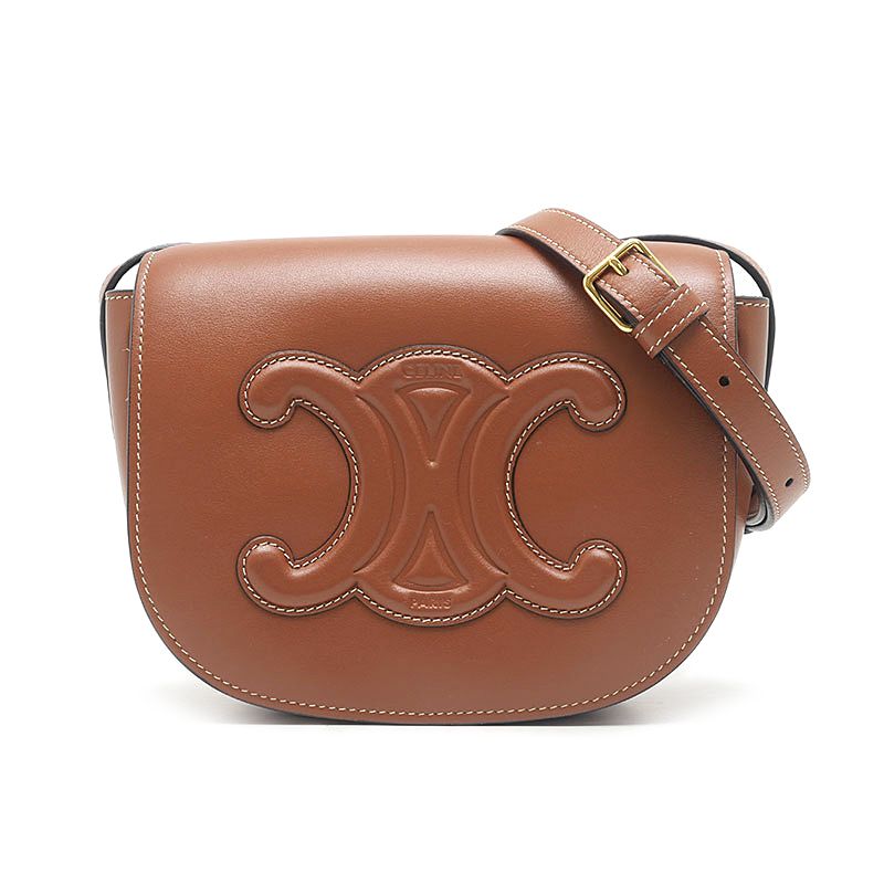 Celine Folco Shoulder Bag Brown Pochette