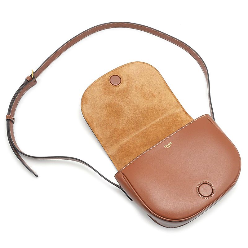 Celine Folco Shoulder Bag Brown Pochette — view 6