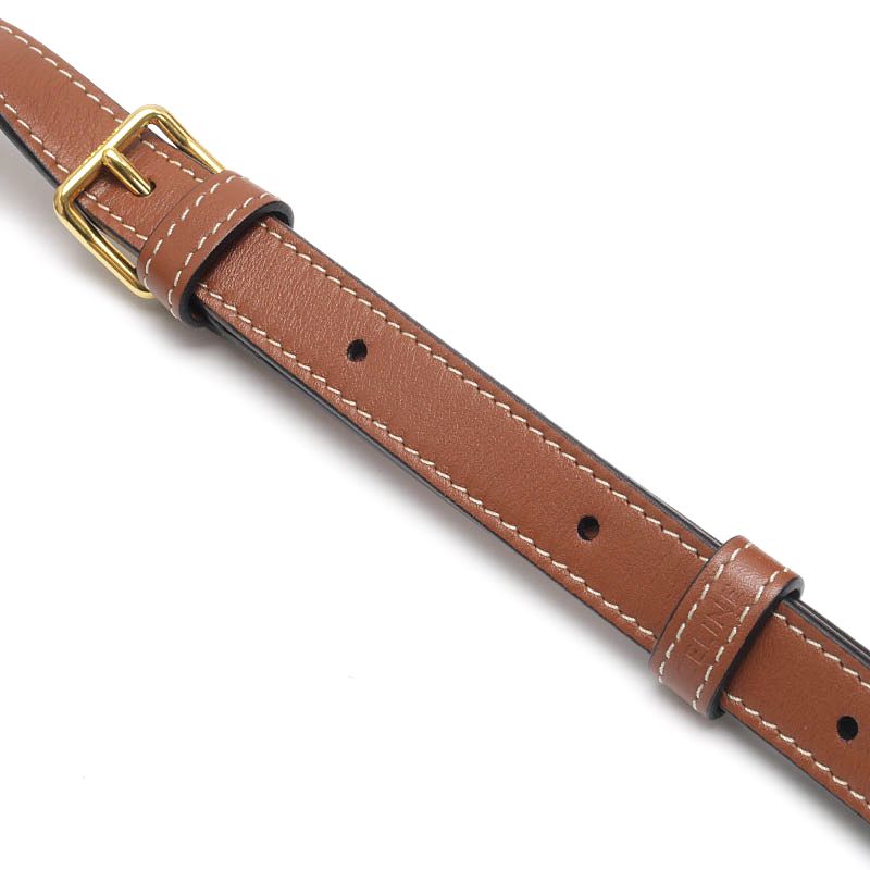 Celine Folco Shoulder Bag Brown Pochette — view 9