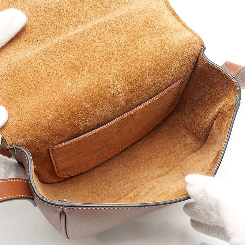 Celine Folco Shoulder Bag Brown Pochette — view 7