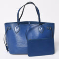 Louis Vuitton Tote Bag Neverfull PM Epi Blue Silver