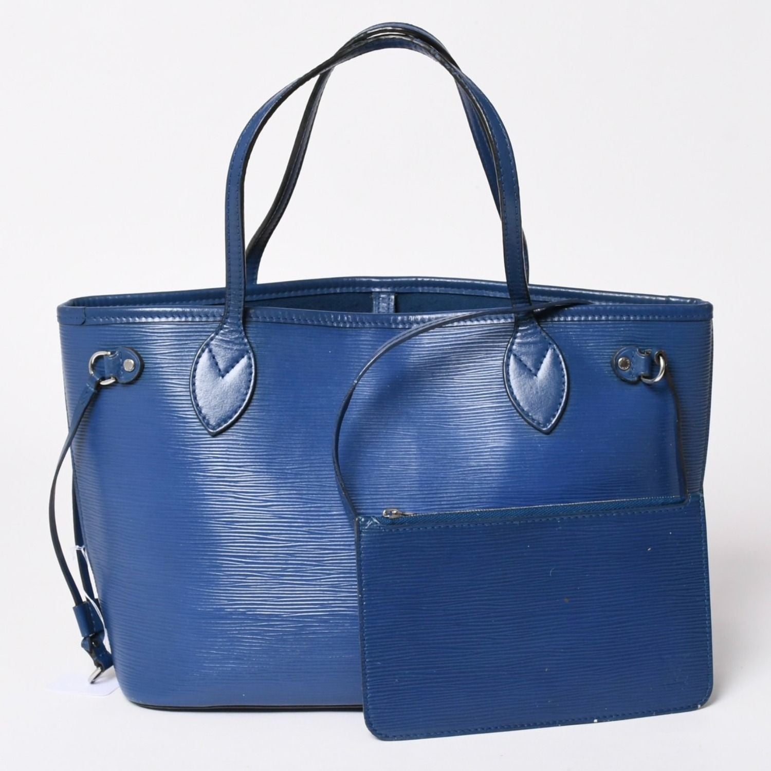 Louis Vuitton Tote Bag Neverfull PM Epi Blue Silver