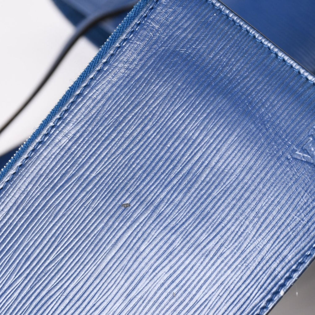 Louis Vuitton Tote Bag Neverfull PM Epi Blue Silver — view 8