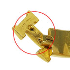 Hermes Bangle Click Enamel Metal Yellow Gold Ivory Logo Adult Bracelet — view 9