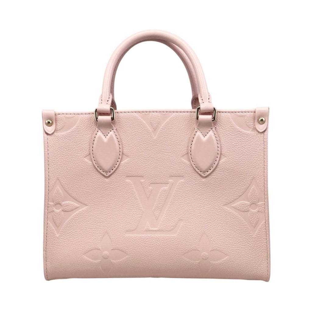 Louis Vuitton Shoulder Bag On The Go PM Monogram Empreinte Pink Pearl — view 2