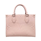 Louis Vuitton Shoulder Bag On The Go PM Monogram Empreinte Pink Pearl — view 2