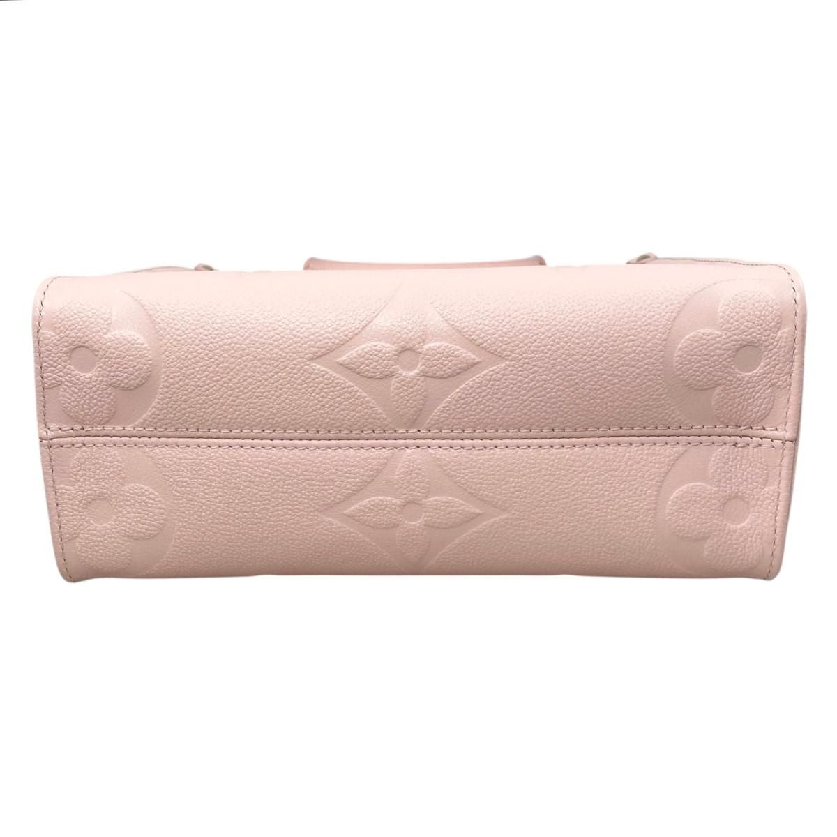 Louis Vuitton Shoulder Bag On The Go PM Monogram Empreinte Pink Pearl — view 5