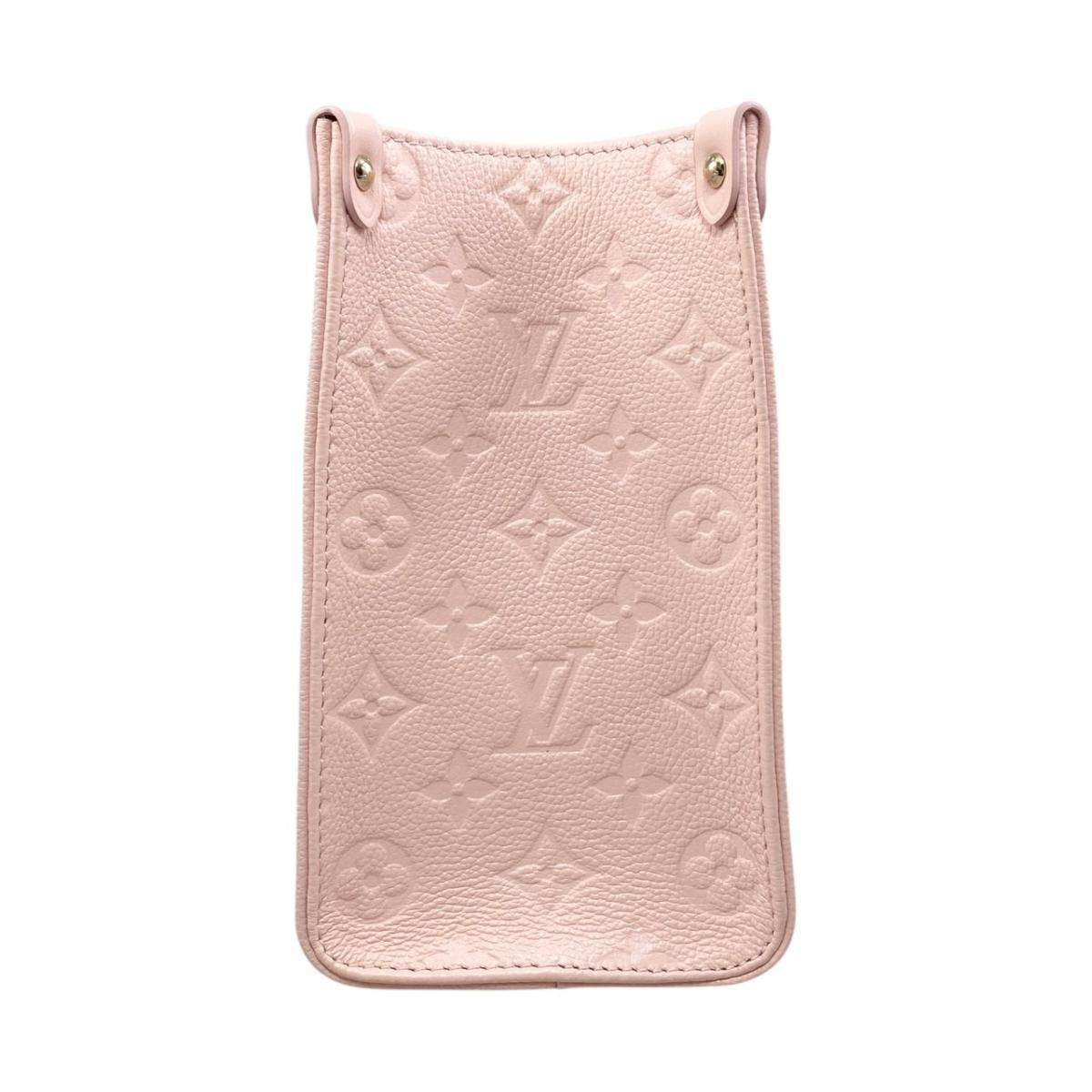 Louis Vuitton Shoulder Bag On The Go PM Monogram Empreinte Pink Pearl — view 4