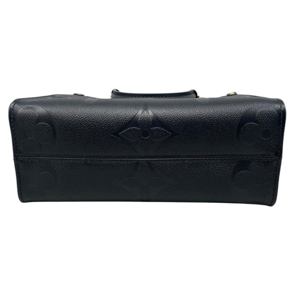 Louis Vuitton Shoulder Bag On The Go PM Monogram Empreinte Noir Black — view 5