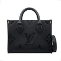 Louis Vuitton Shoulder Bag On The Go PM Monogram Empreinte Noir Black