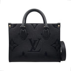 Louis Vuitton Shoulder Bag On The Go PM Monogram Empreinte Noir Black