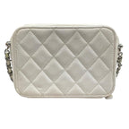 Chanel Quilted Mini Camera Bag White — view 4