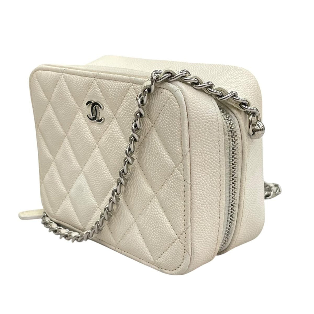Chanel Quilted Mini Camera Bag White — view 2