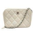 Chanel Quilted Mini Camera Bag White