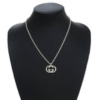 Gucci Interlocking Necklace Silver — view 7