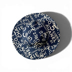 Chanel by Sea Logo CC Bucket Hat Navy Cotton — view 3